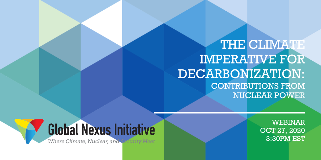 [Webinar] The Climate Imperative for Decarbonization: Contributions from Nuclear Power